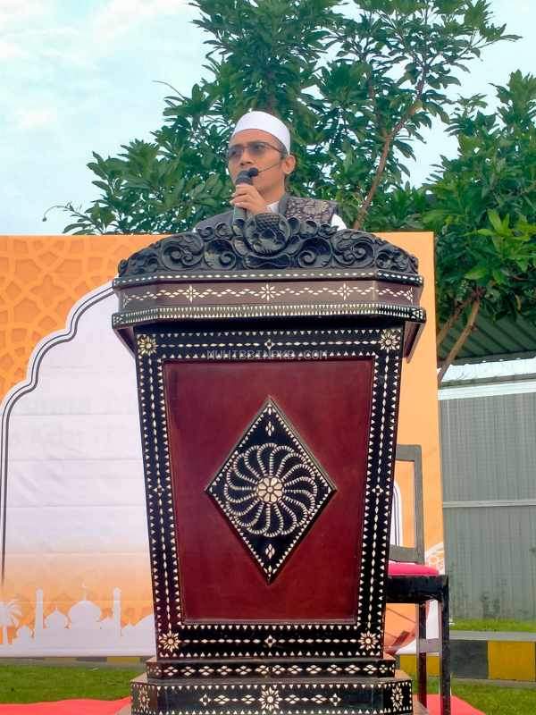 TGH. Hardiyatullah M.Pd Sampaikan Khutbah Idul Fitri 1446 H di Lapas II A Lombok Barat
