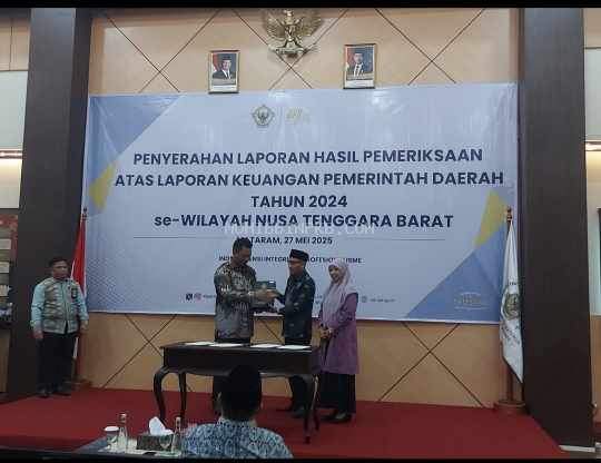 Lombok Barat Terima LHP BPK RI Atas LKPD 2024, Raih WTP ke-11 Kalinya